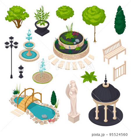 Isometric Elements For City Landscape Constructor 95524560
