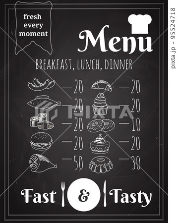 Vector Food Menu Poster Design Vector Food Menu Poster Design 95524718
