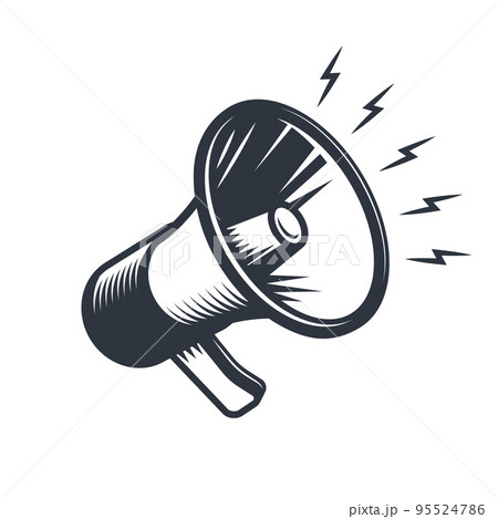 Illustrationn of megaphone 95524786