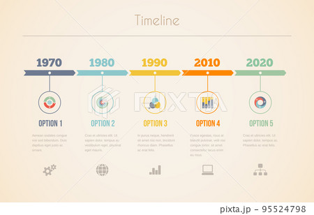 Visual date line in retro colors 95524798