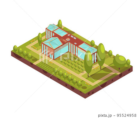 University Building Isometric Layout 95524958