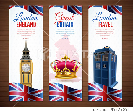 London Vertical Banners Collection 95525059