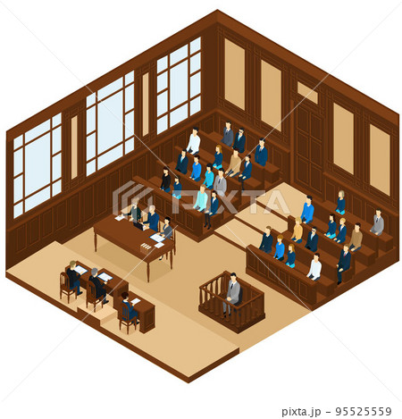 Isometric Judicial Session Room Template Isometric Judicial Session Room Template 95525559