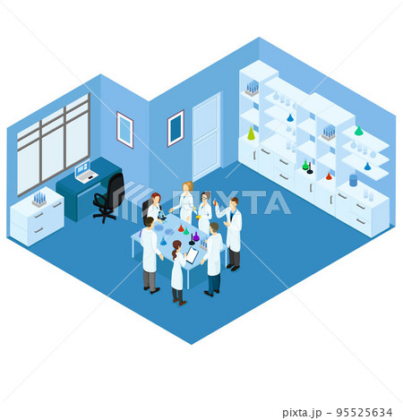 Isometric Science Laboratory Concept 95525634