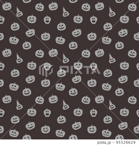 Halloween pattern with funny pumpkin lanterns. Vector Halloween pattern with funny pumpkin lanterns. Vector 95526629