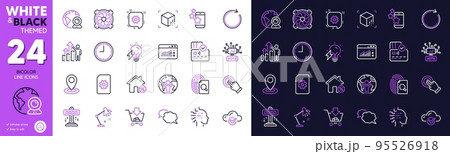 Cogwheel, Employee results and Global business line icons for website, printing. Collection of Cloud computing, Computer fan, Augmented reality icons. Attraction, Touchscreen gesture. Vector Cogwheel, Employee results and Global business line icons for website, printing. Collection of Cloud computing, Computer fan, Augmented reality icons. Attraction, Touchscreen gesture. Vector 95526918