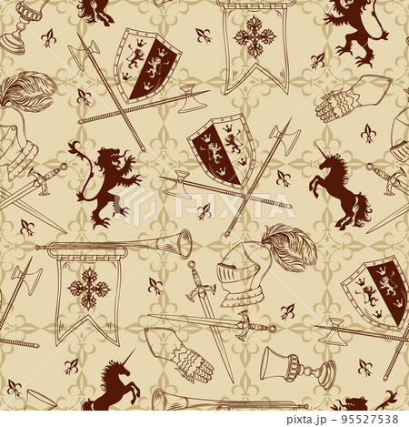 Knight Seamless Pattern Knight Seamless Pattern 95527538