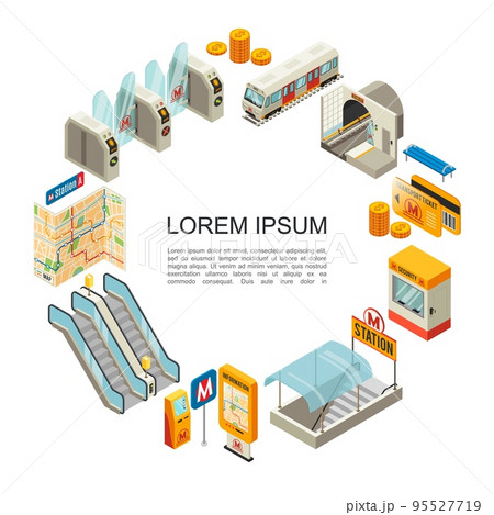 Isometric Metro Round Concept 95527719