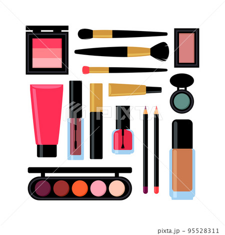set of diiferent cosmetic products set of diiferent cosmetic products 95528311