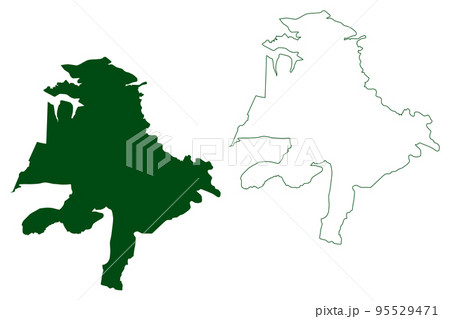 Tarandacuao municipality (Free and Sovereign State of Guanajuato, Mexico, United Mexican States) map vector illustration, scribble sketch Tarandacuao map 95529471