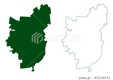 Tarimoro municipality (Free and Sovereign State of Guanajuato, Mexico, United Mexican States) map vector illustration, scribble sketch Tarimoro map 95529472