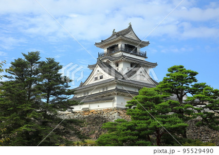 高知県高知市丸ノ内 快晴の高知城天守閣 高知県高知市丸ノ内 快晴の高知城天守閣 95529490