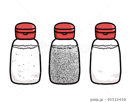 塩とか塩胡椒とかのイラスト 塩とか塩胡椒とかのイラスト 95533439