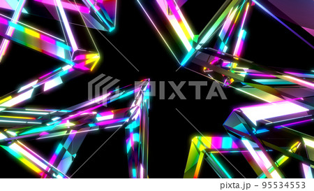 クリスタル 宝石 VJ 四角 カラフル [別Verあり] 95534553