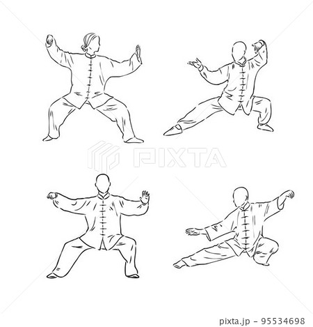 World Tai Chi and Qigong Day, vector art illustration. World Tai Chi and Qigong Day, vector art illustration. 95534698