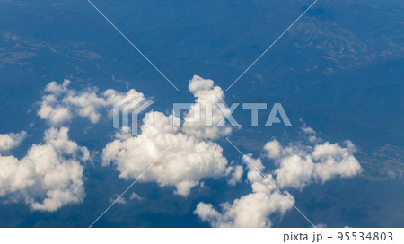 Blue sky with clouds background. Sky daylight. Natural sky composition. Element of design. Blue sky with clouds background. Sky daylight. Natural sky composition. Element of design. 95534803