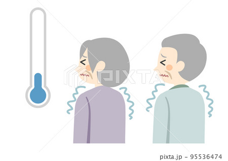 寒いところにいる高齢者 寒いところにいる高齢者 95536474