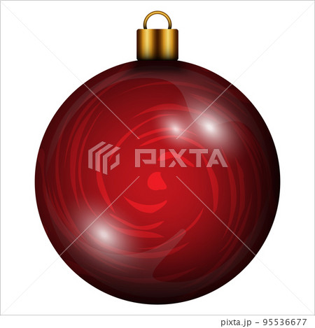 abstract red Christmas bauble for decoration abstract red Christmas bauble for decoration 95536677