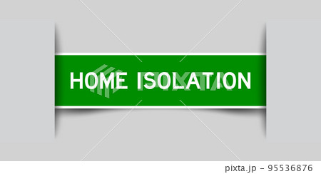 Inserted green color label sticker with word home isolation on gray background Inserted green color label sticker with word home isolation on gray background 95536876