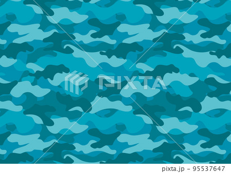 CAMOUFLAGE_迷彩柄ブルーグリーン 95537647