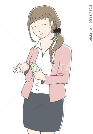 ケアをする女性 ケアをする女性 95537813