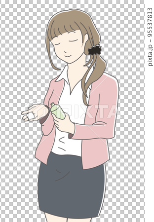 ケアをする女性 ケアをする女性 95537813