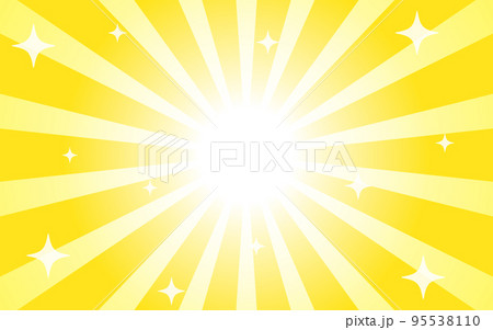 黄色の集中線 黄色の集中線 95538110