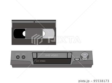 ビデオデッキ～昭和レトロのイラスト素材 [95538173] - PIXTA