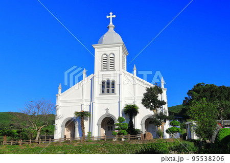 【熊本県】快晴の大江天主堂(天草) 【熊本県】快晴の大江天主堂(天草) 95538206