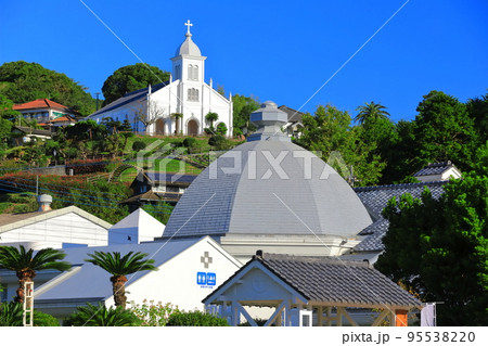 【熊本県】快晴の大江天主堂と天草ロザリオ館（天草） 95538220