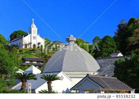 【熊本県】快晴の大江天主堂と天草ロザリオ館（天草） 95538232