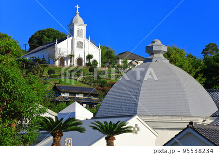 【熊本県】快晴の大江天主堂と天草ロザリオ館（天草） 95538234