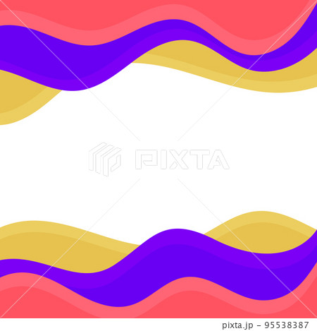 Colorful liquid wave background. Fluid wavy composition wallpaper. Abstract backdrop in yellow, purple and red. Modern design for posters, banners, brochures. Colorful liquid wave background. Fluid wavy composition wallpaper. Abstract backdrop in yellow, purple and red. Modern design for posters, banners, brochures. 95538387