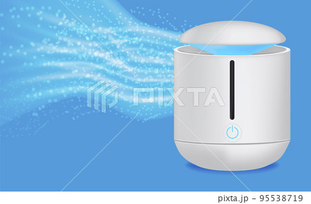 Realistic Detailed 3d Home Air Purifier House Appliance for Purification Living Room Allergy Prevention. Vector illustration Realistic Detailed 3d Home Air Purifier House Appliance for Purification Living Room Allergy Prevention. Vector illustration 95538719