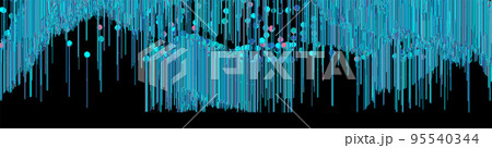 Glitch on dark background. Abstract vector digital backdrop Glitch on dark background. Abstract vector digital backdrop 95540344