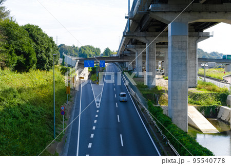 千葉県松戸市東京外環自動車道周辺の風景2022年10月 95540778