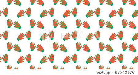 Seamless pattern with pairs of warm knitted polka dot gloves. Winter, Christmas or New Year design for scrapbooking or wrapping paper Seamless pattern with pairs of warm knitted polka dot gloves. Winter, Christmas or New Year design for scrapbooking or wrapping paper 95540976