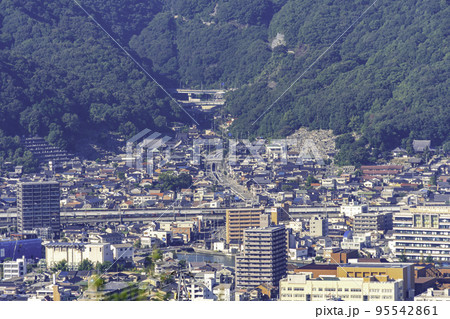 三原の町並み　西町と本町周辺　広島県三原市 95542861