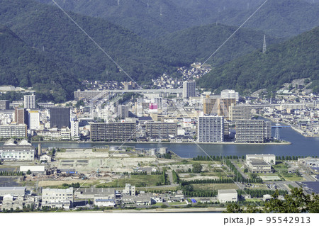 三原の町並み　帝人三原事業所　工場跡地　広島県三原市 95542913