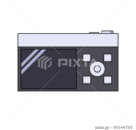 デジタルカメラ後ろのイラストのイラスト素材 [95544705] - PIXTA