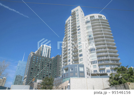View of modern high rise residential buildings at Austin, Texas 95546156