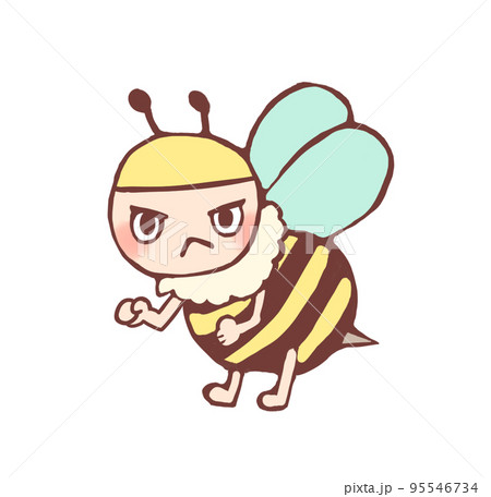 怒った蜂のイラスト 95546734