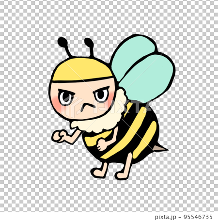 怒った蜂のイラスト 95546735
