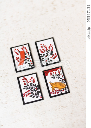 花札の花鳥風月・文月 花札の花鳥風月・文月 95547131