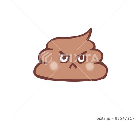 怒ったうんちのイラスト 95547317