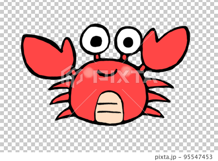 かわいい蟹のイラスト 95547453