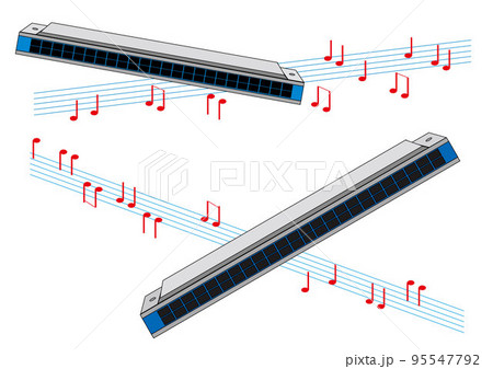 2対のハーモニカ～複音ハーモニカ 95547792
