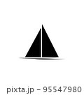 Sail boat logo template vector 95547980