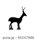 Deer icon logo template illustration vector 95547986