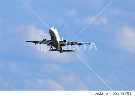 大阪国際空港　旅客機　離着陸　猪名川土手 95548703